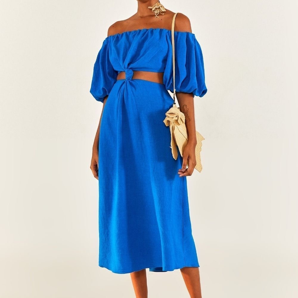 Farm Rio | Blue Knot Dress | NWT
